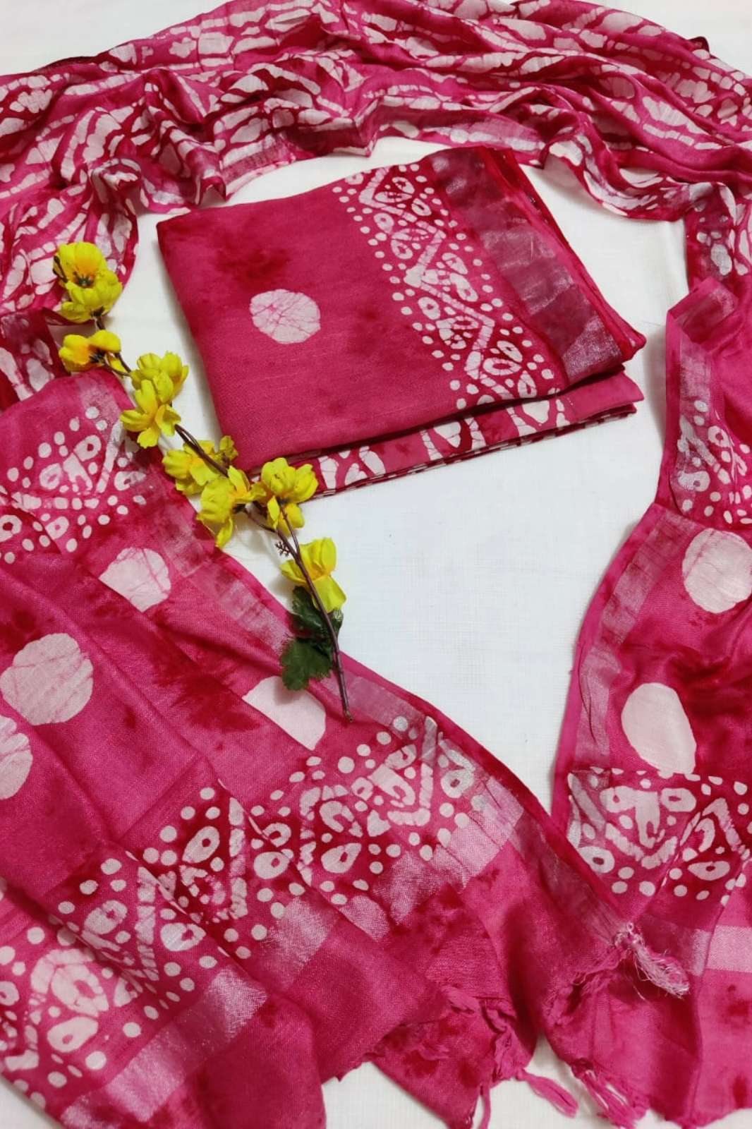 Shri Balaji Emporium RF13528 Bagru Hand Block Printed Linen Suits