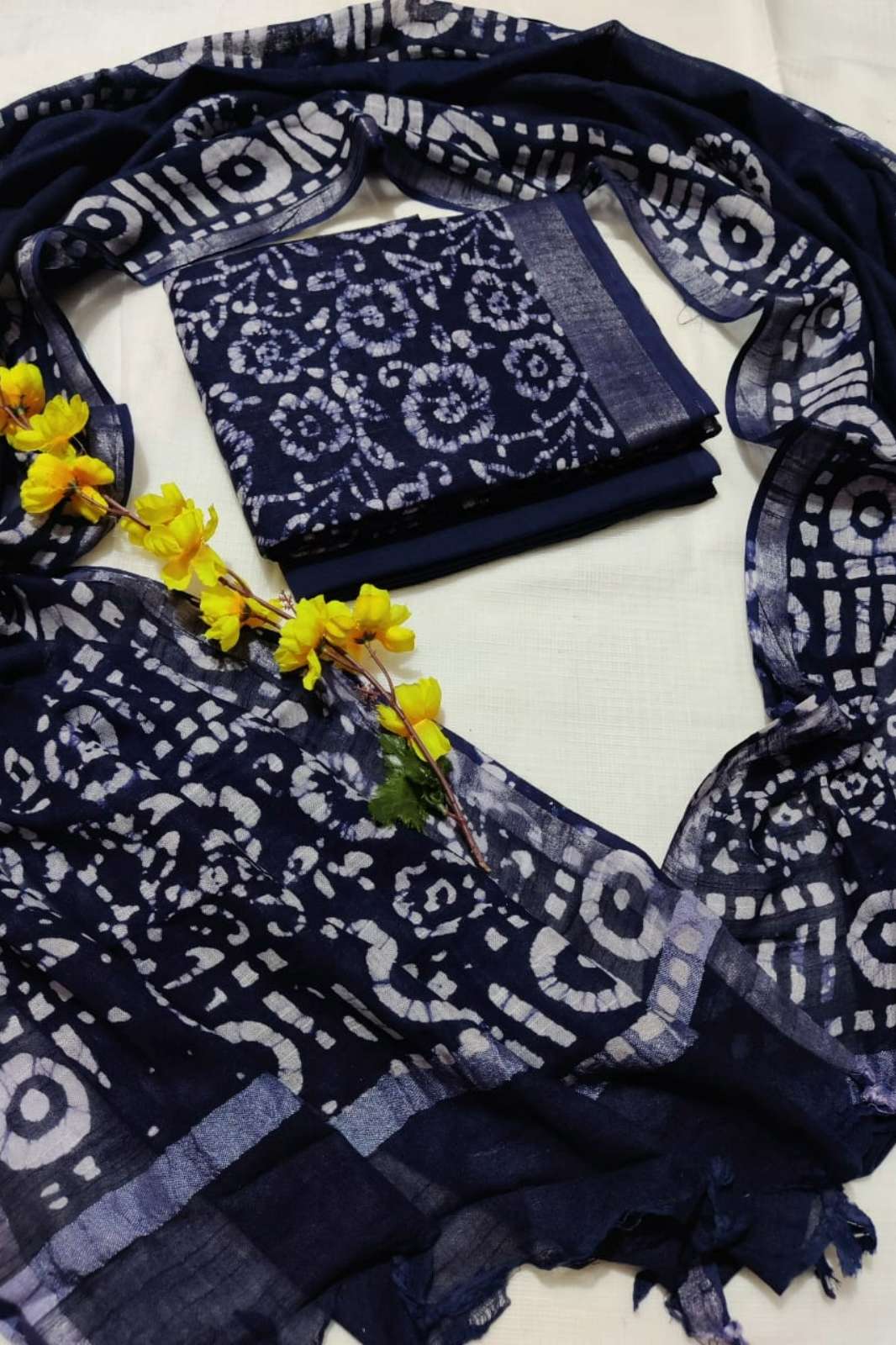 Shri Balaji Emporium RF13528 Bagru Hand Block Printed Linen Suits