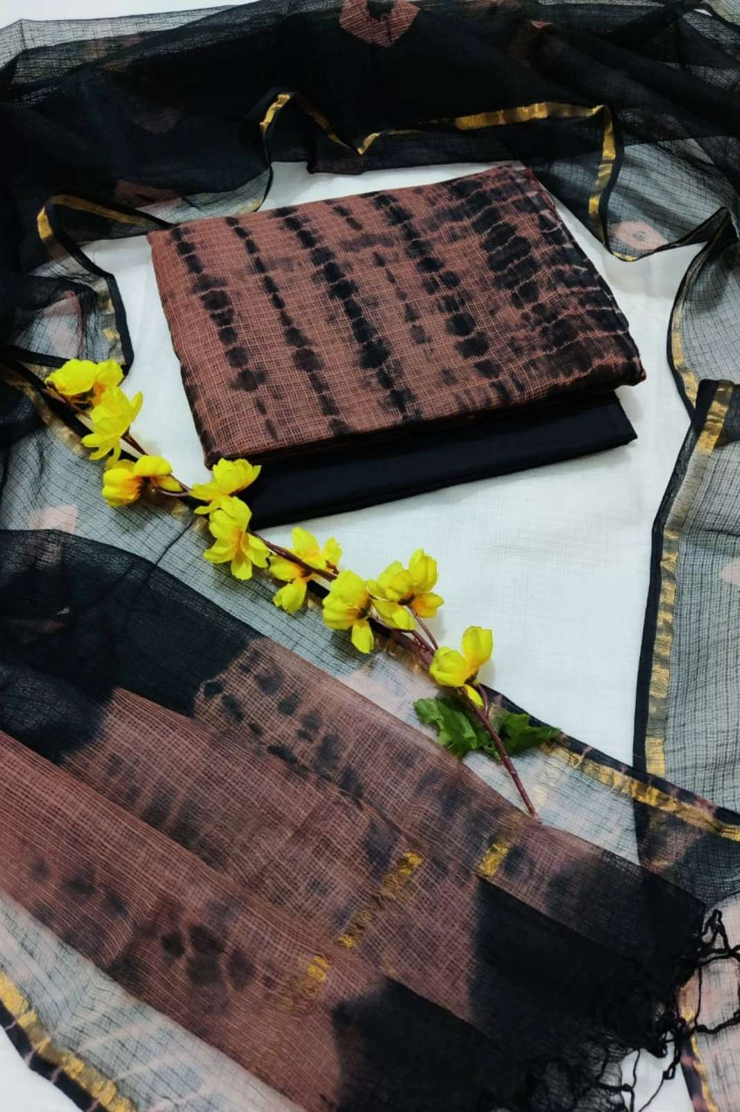 Shri Balaji Emporium RF13589 Hand Block Printed Kota Doriya Suit 