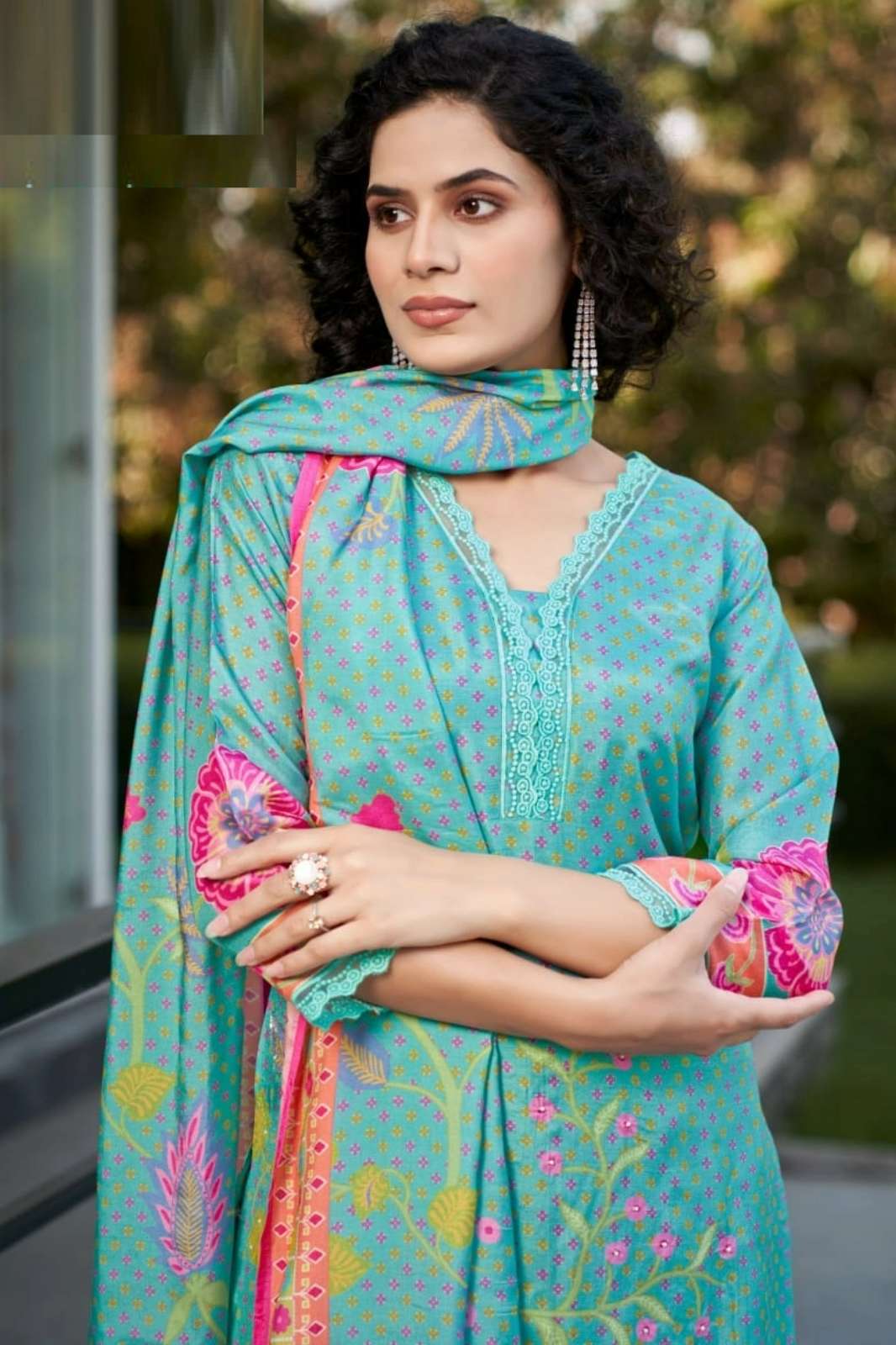 Shri Balaji Emporium TRENDY 1001 Ready to Wear Pure Viscose Party Wear Suit 