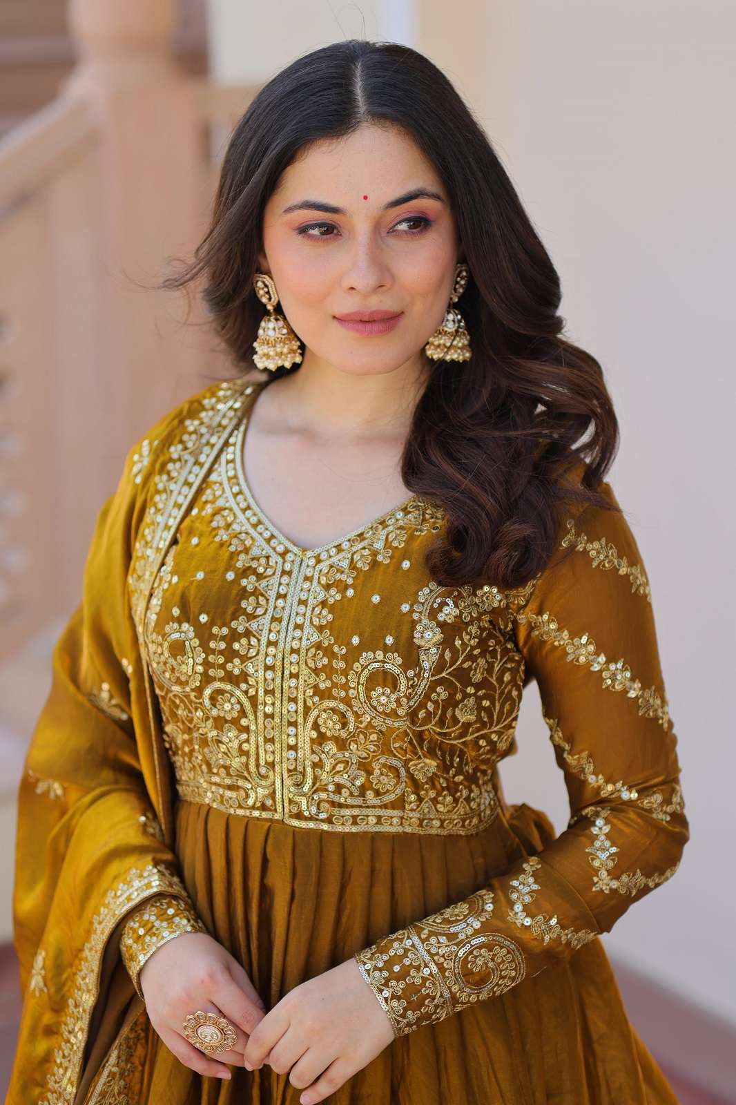 SHRI BALAJI LW 9234 FENDY EMBROIDERED READY TO WEAR GOWNS