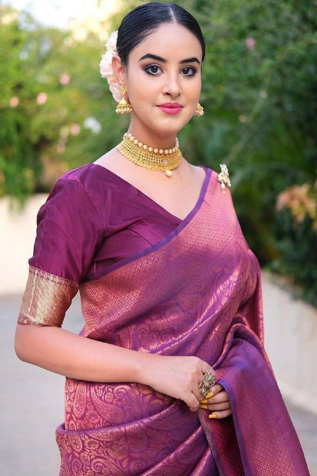 SHRI BALAJI MF 84 SOFT LICHI SILK RICH PALLU SAREES