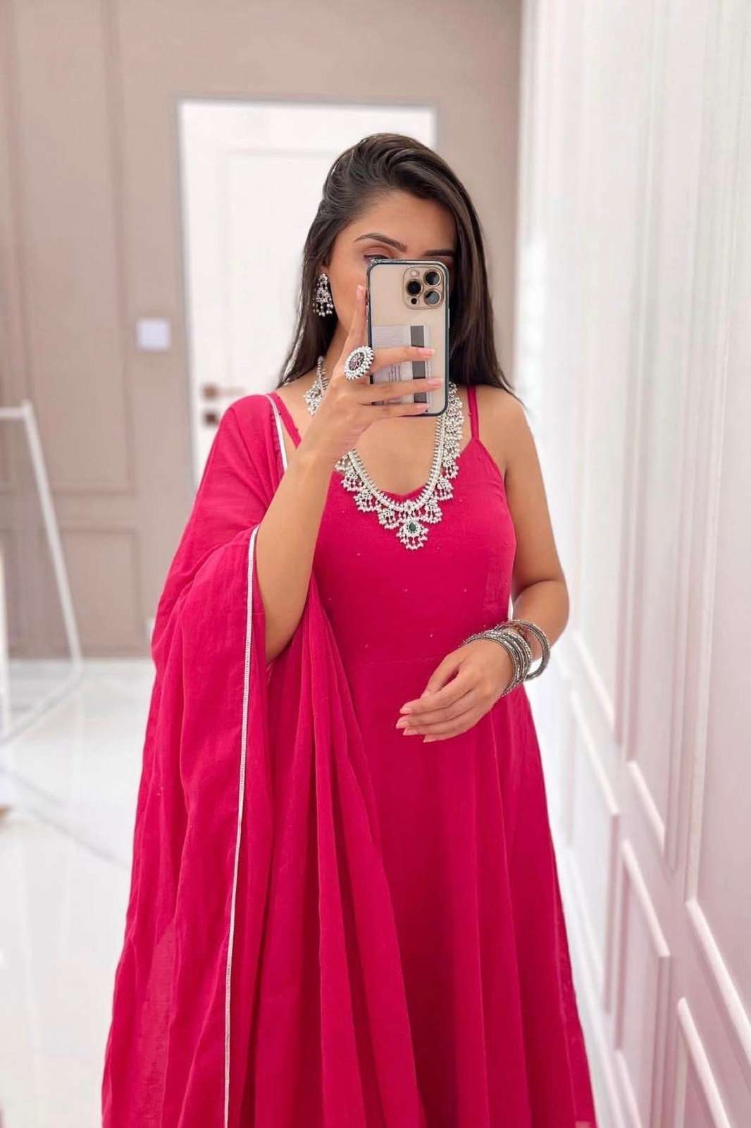 SHRI BALAJI P38 GEORGETTE ANARKALI READY TO WEAR KURTIES
