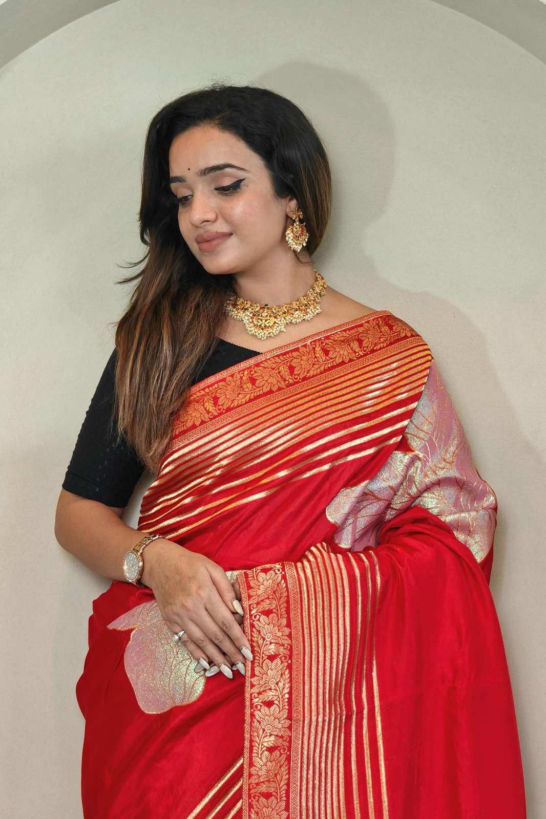 SHRI BALAJI SAI PALLAVI MUNGA SILK MULTI ZARI SAREES 
