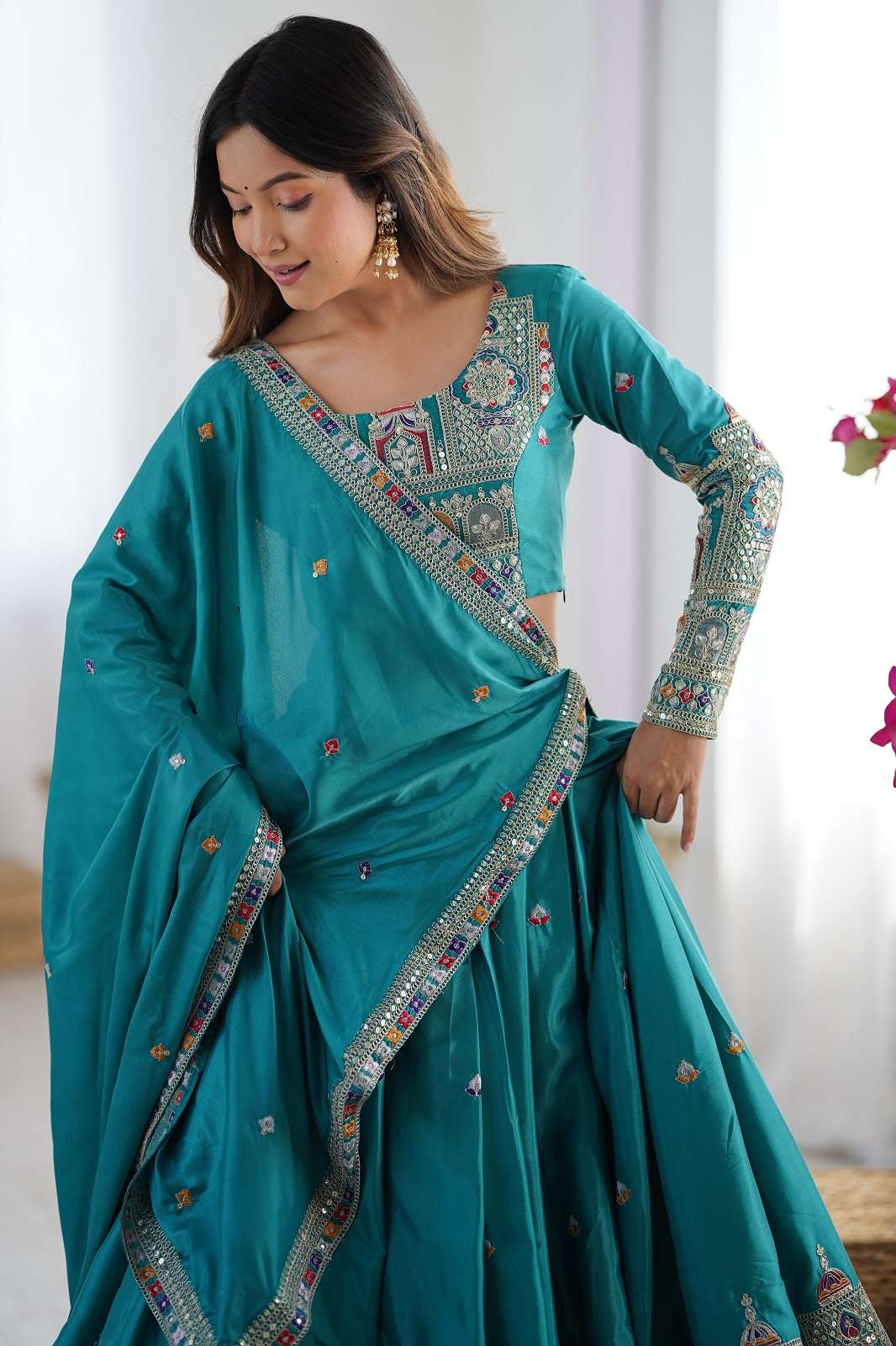 SHRI BALAJI SP11 DESIGNER SEQUINCE WORKEDLEHENGAS