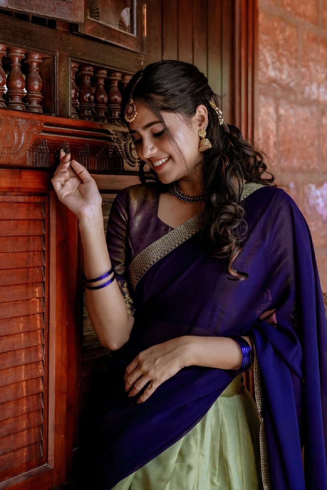 SHRI BALAJI SUVARNA 2002 KANCHIPURAM DESIGNER LEHENGAS