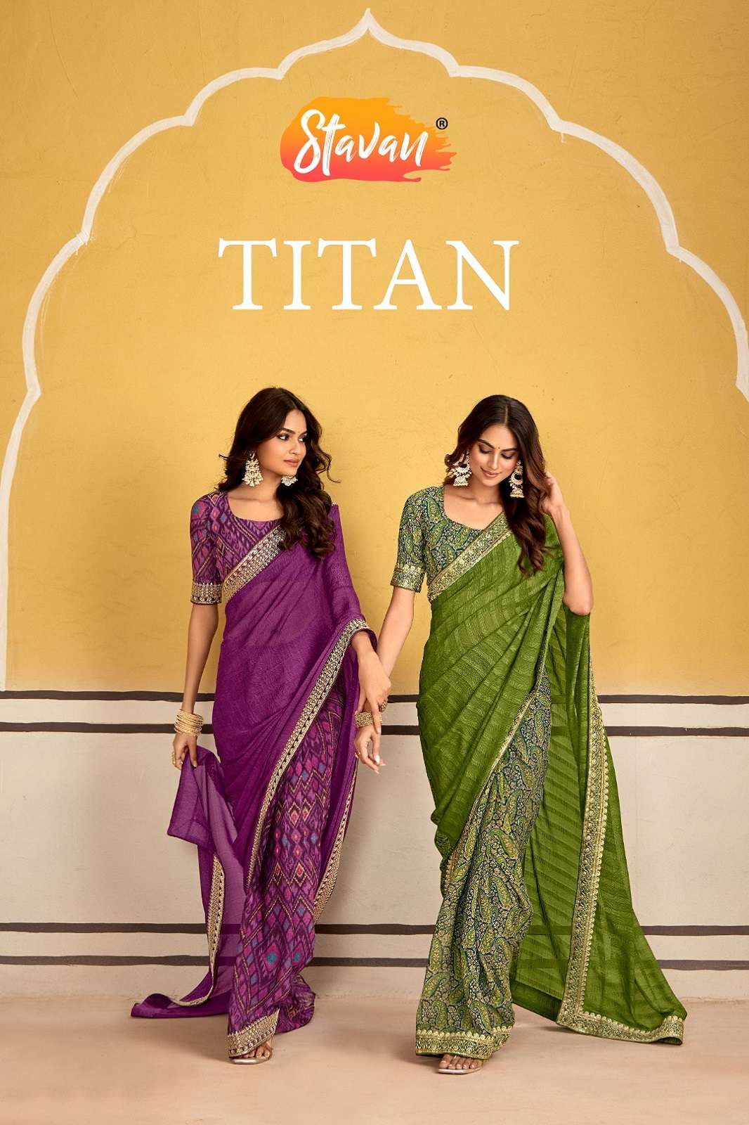 SHRI BALAJI TITAN HEAVY GEORGETTE EMBROIDERED SAREES