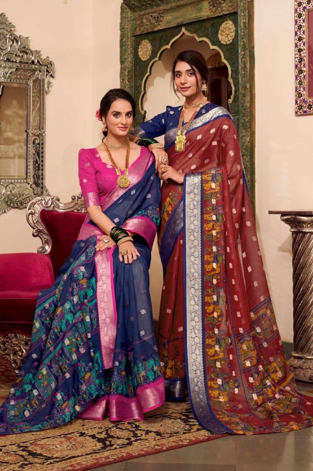 SHRI BALAJI VEDANTI 7031 COLORS POLY COTTON SAREES