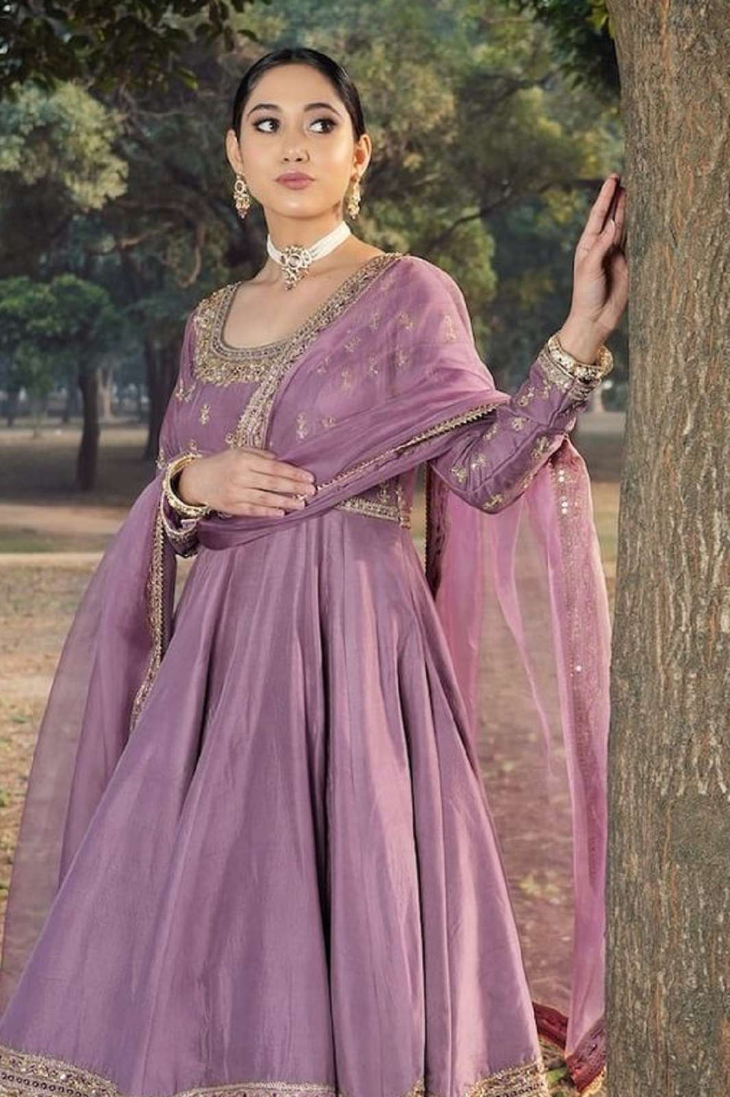 SHRI BALAJI ZF 414 ROMAN SILK EMBROIDERED READY TO WEAR KURTIES