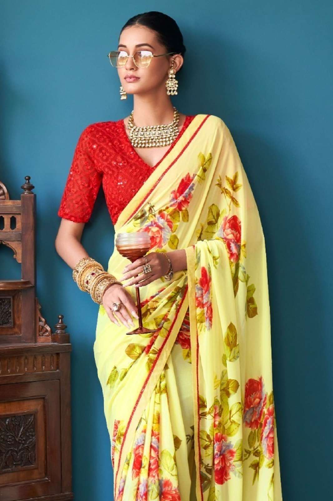 STAVAN JHAROKHA HEAVY WEIGHTLESS PRINTED SAREES