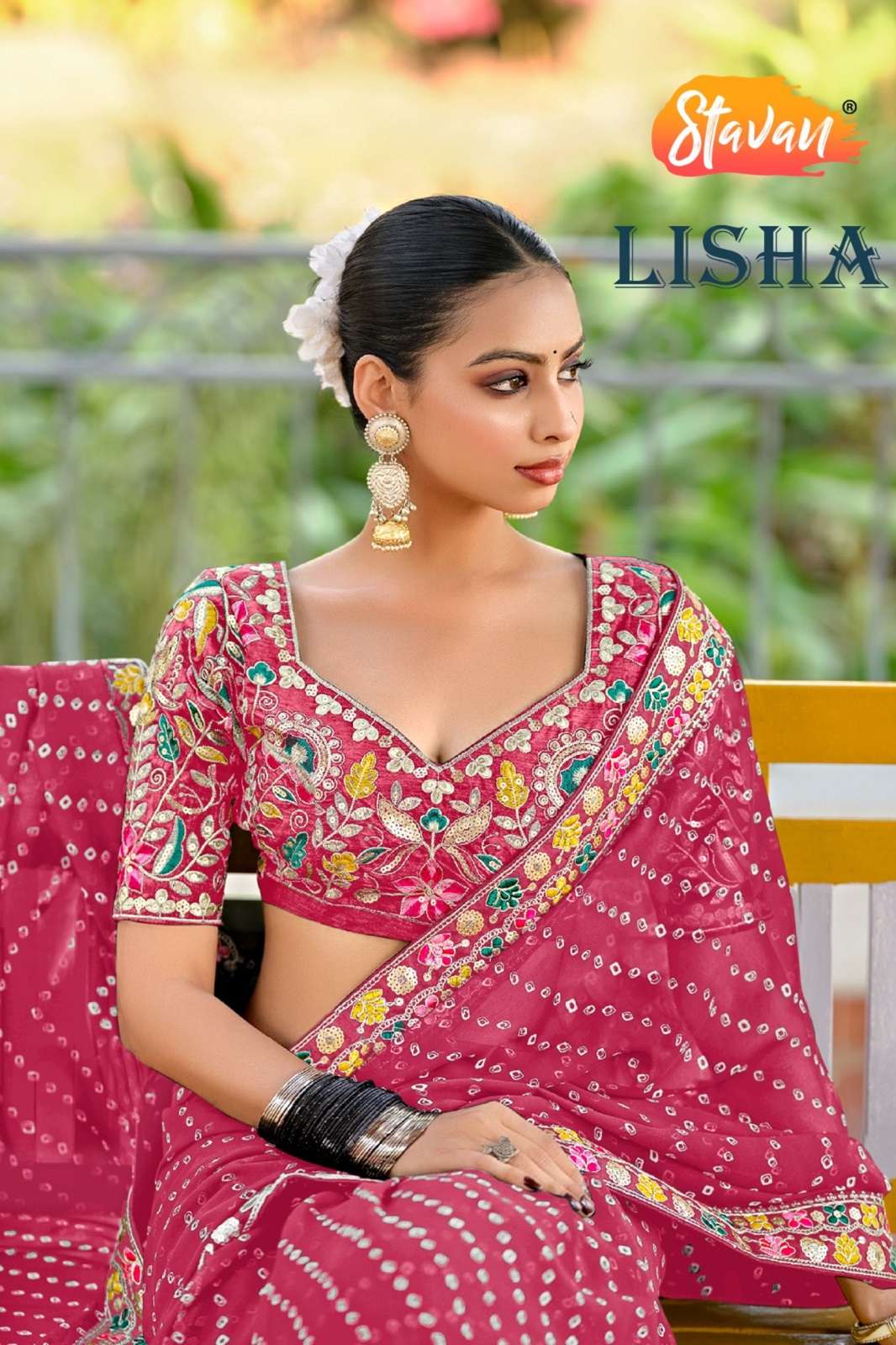 STAVAN LISHA HEAVY WEIGHTLESS FESTIVE WEAR SAREES