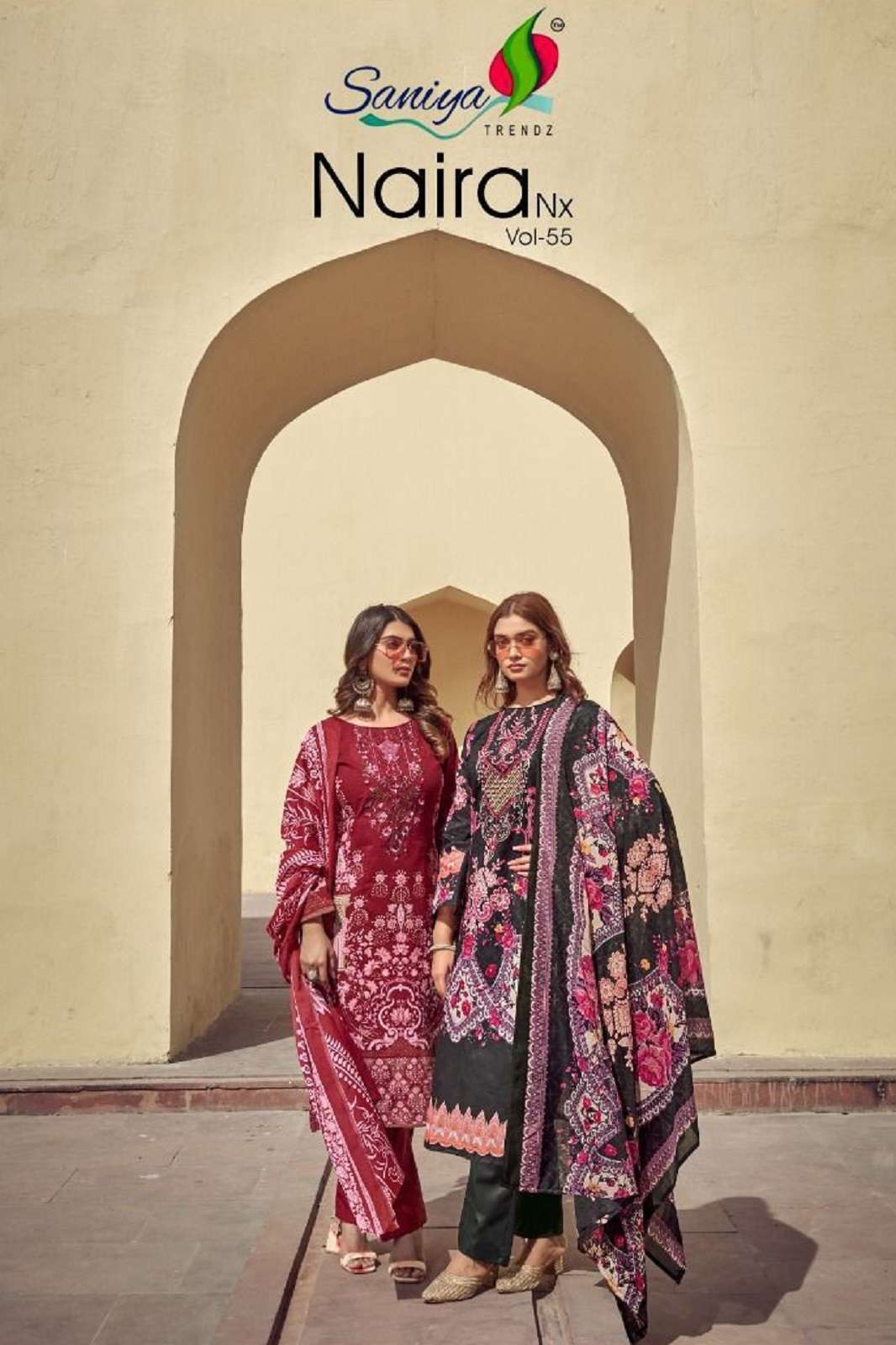 T&SANIYA TRENDS NAIRA NX VOL 56 COTTON PRINTED SUITS
