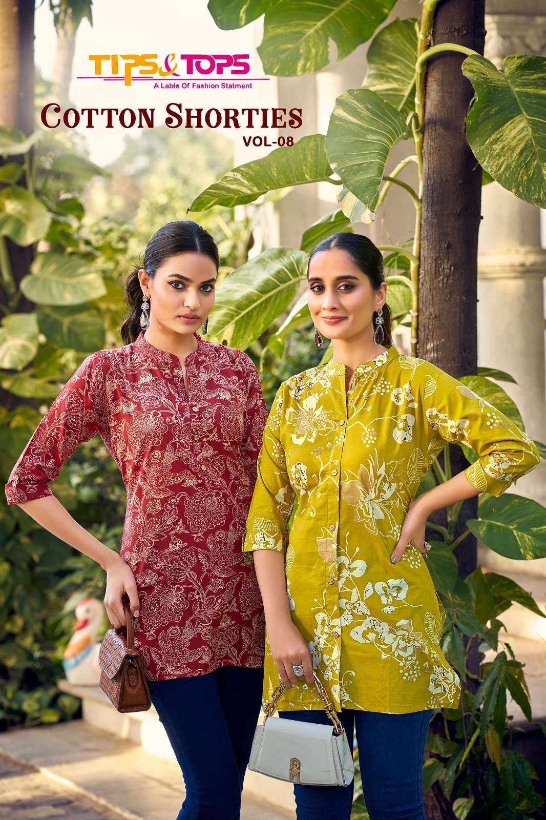 TIPS & TOPS COTTON SHORTIES VOL 8 READY TO WEAR SHORT KURTIES
