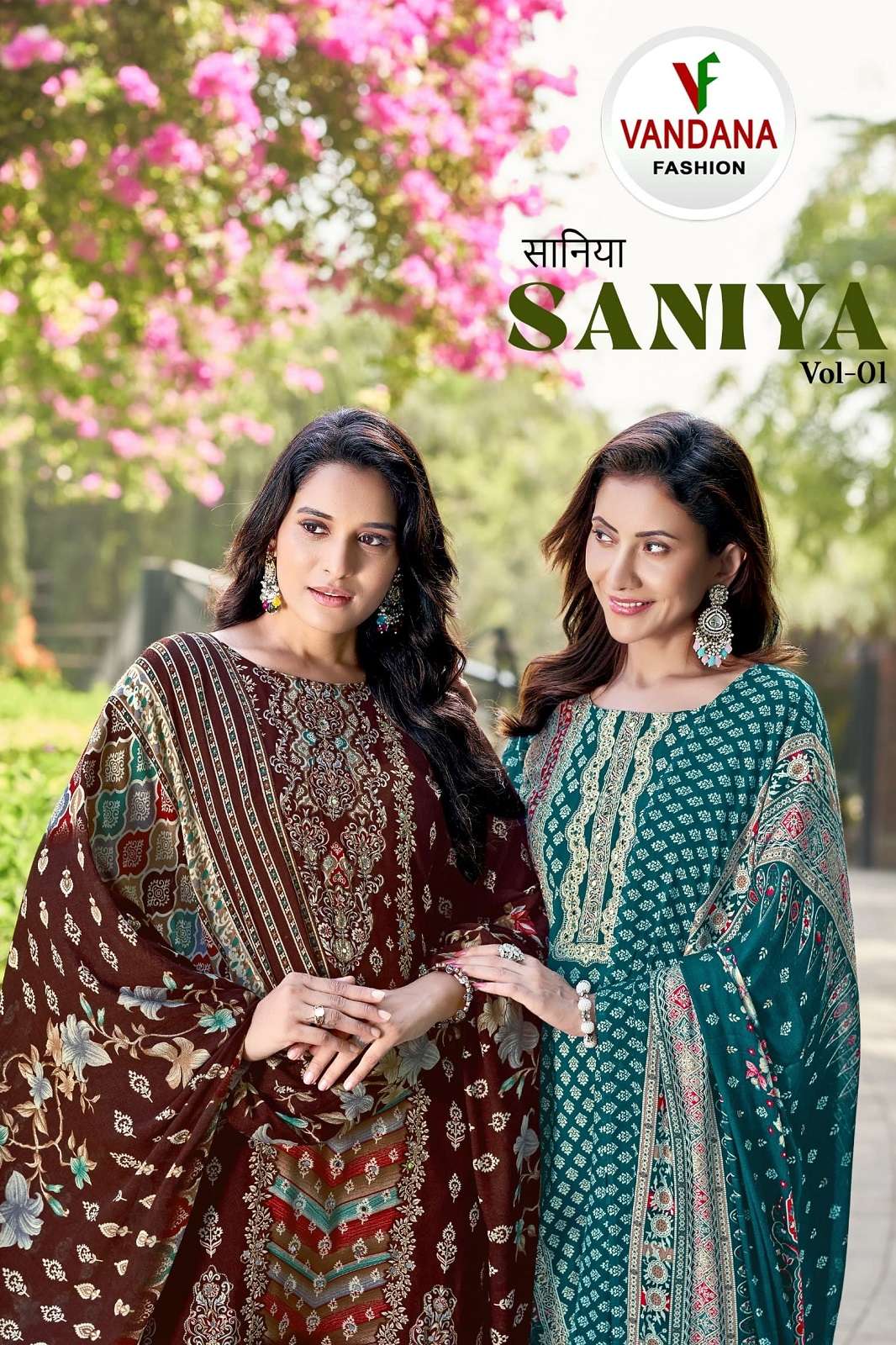 VANDANA FASHION SANIYA VOL 1 VISCOSE RAYON DRESS MATERIALS