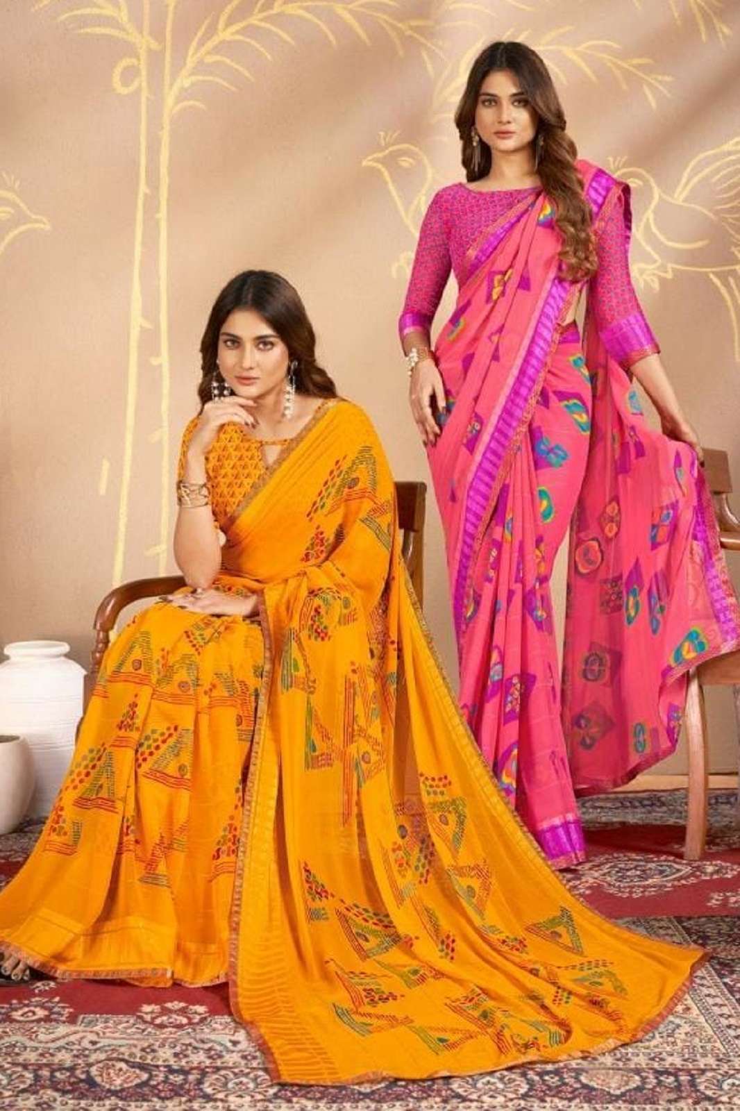 VIPUL SAREES KANTA SHIMMER PRINTED SAREE