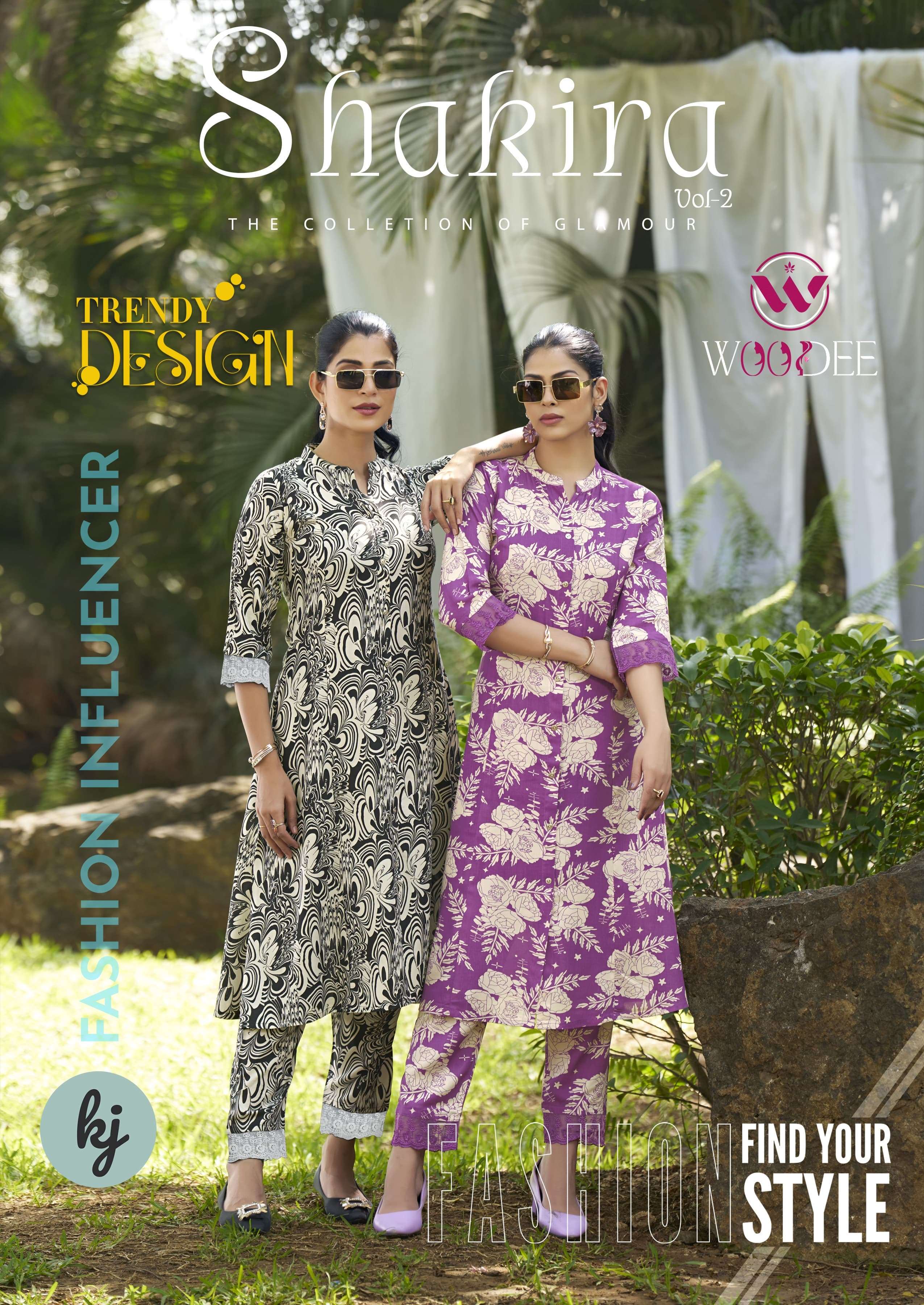 WOODEE SHAKIRA VOL 2 RAYON READY TO WEAR KURTIES