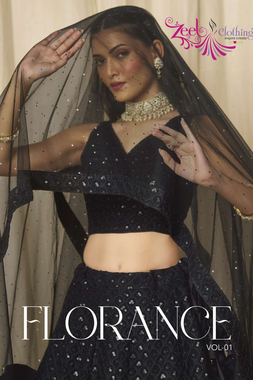 Zeel Florance Vol-1 Beautiful Party Wear Georgette Thread Embroidery Work Lehenga Choli