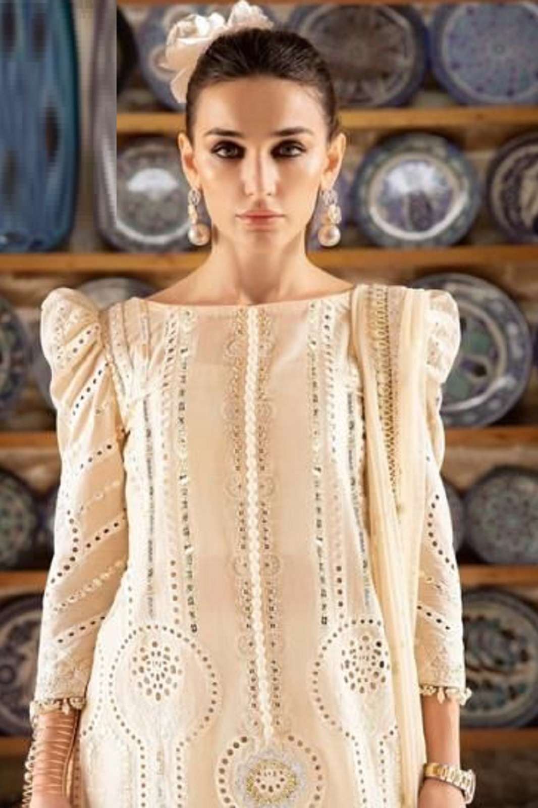 ZIAAZ DESIGNS 239 COTTON EMBROIDERY WORKED SUITS