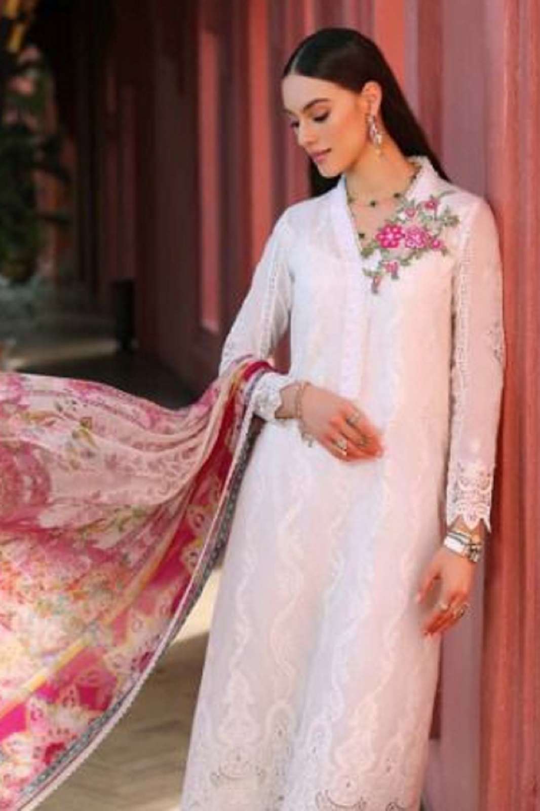 ZIAAZ DESIGNS 323 RAYON EMBROIDERY WORKED SUITS