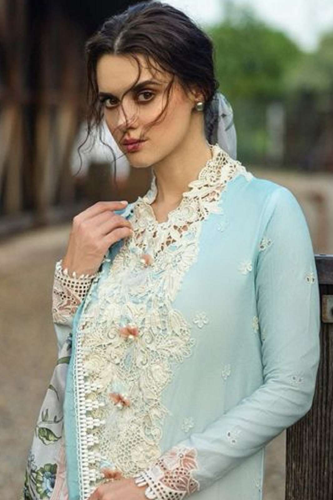 ZIAAZ DESIGNS 889 890 891 892 CAMBRIC COTTON EMBROIDERY WORKED SUITS