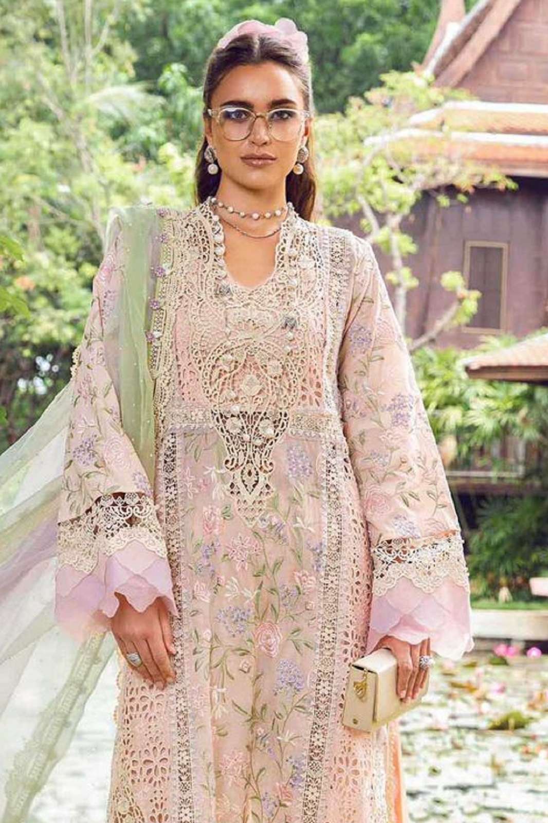 ZIAAZ DESIGNS 905 CAMBRIC COTTON EMBROIDERED SUITS