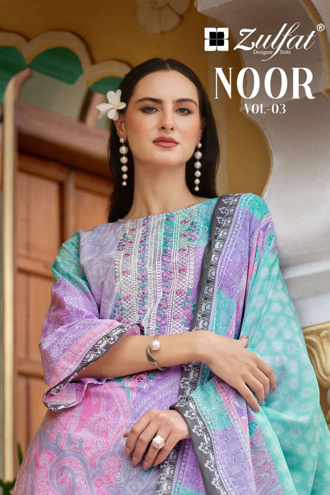 ZULFAT DESIGNER NOOR VOL 3 COTTON PRINTED DRESS MATERIALS
