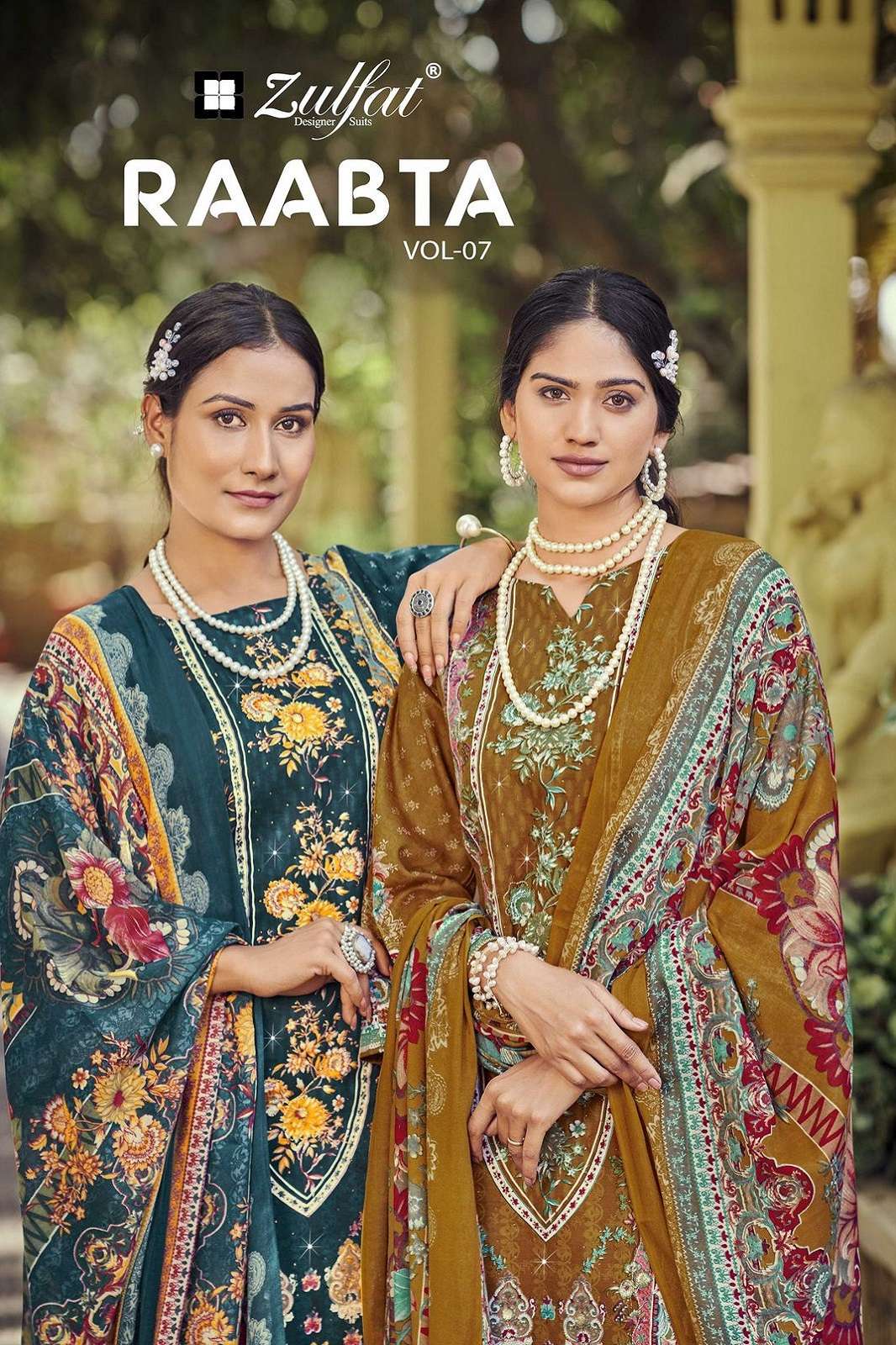 ZULFAT DESIGNER RAABTA VOL 7 JAM COTTON DRESS MATERIALS