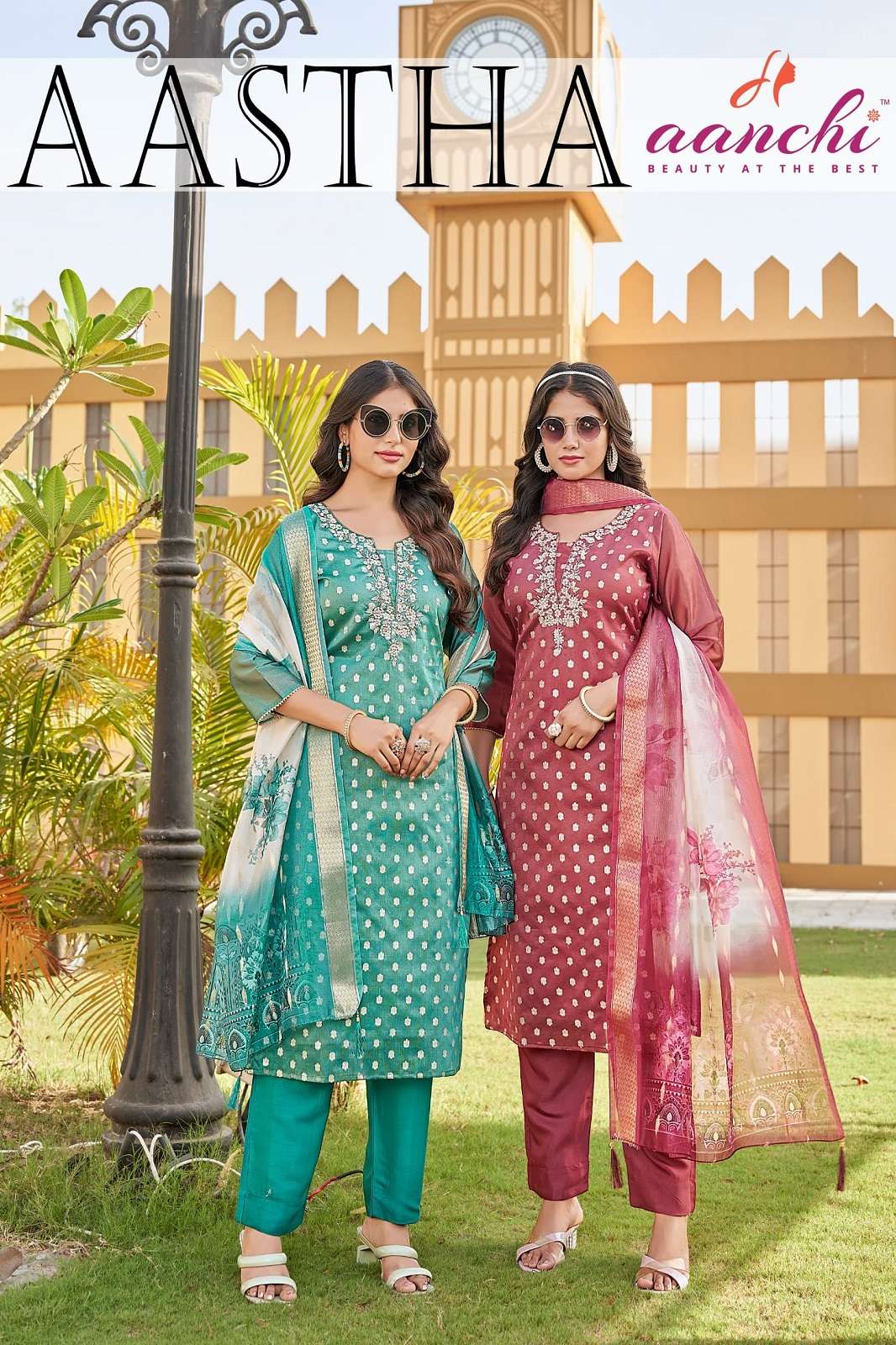 AANCHI AASTHA JAQUARD READY TO WEAR KURTIES