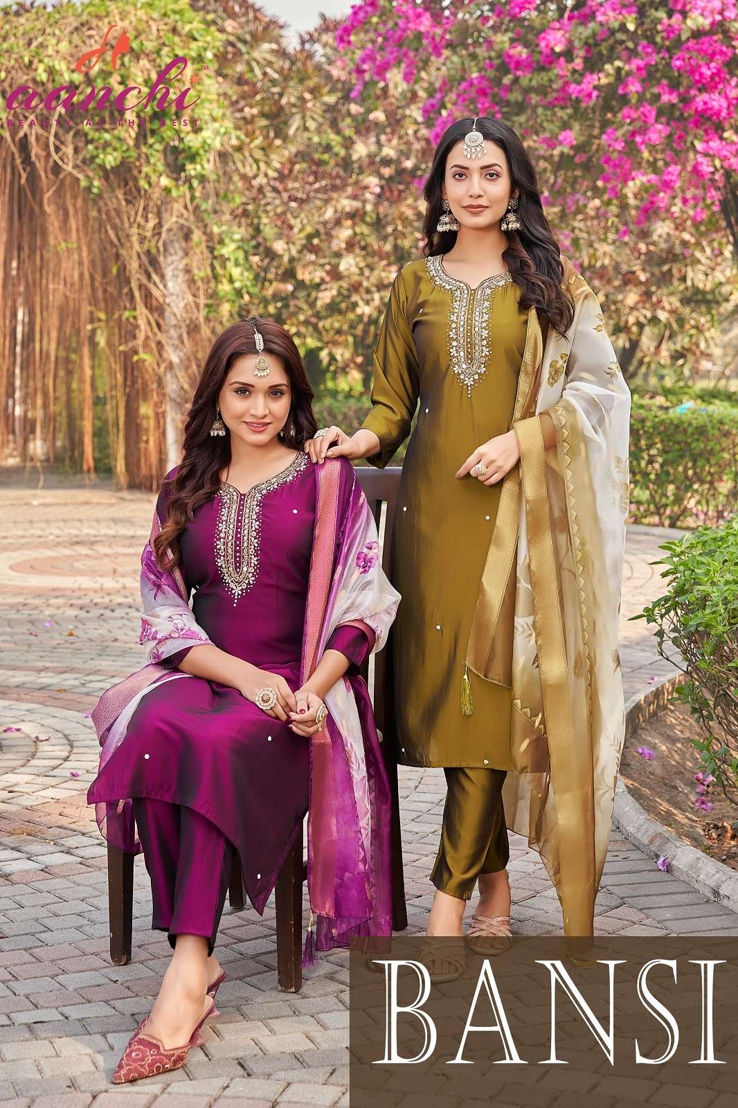 AANCHI BANSI RANGEELA SILK READY TO WEAR KURTIES