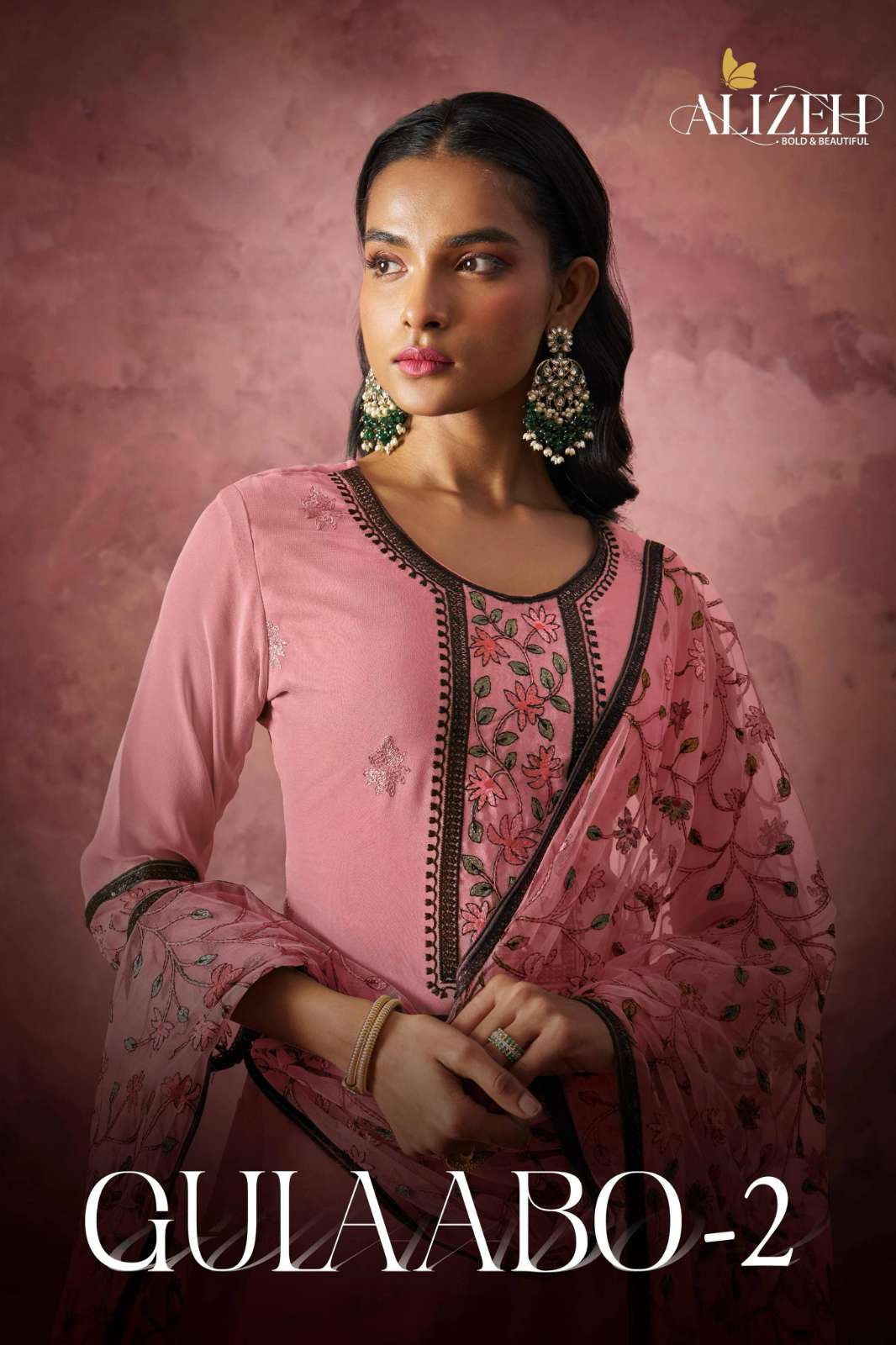 Alizeh GULAABO 2 Ready to Wear Georgette Suit with Embroidery Work