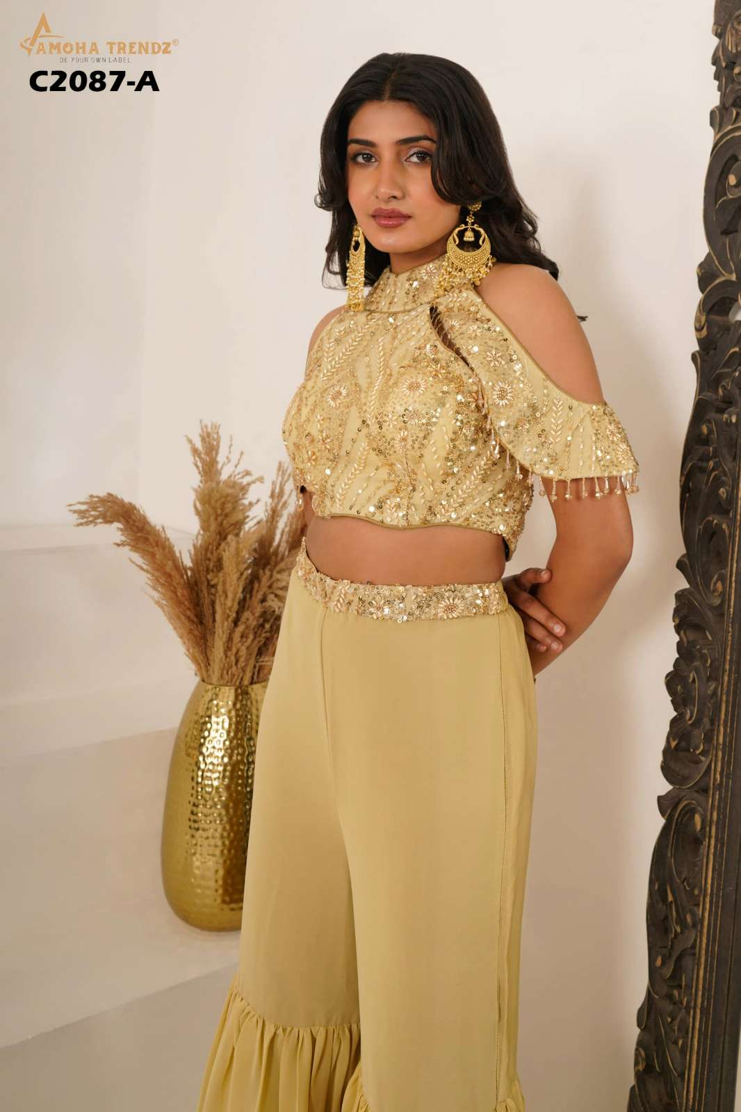 Amoha C2087 14435 Ready to Wear party Style Girlish Co Ord Set