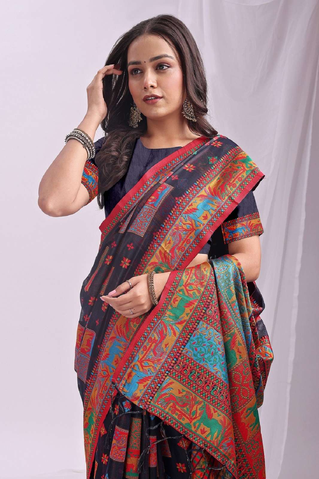 ASTITA VASTRALOOM 1001 TO 1006 LINEN COTTON SAREES