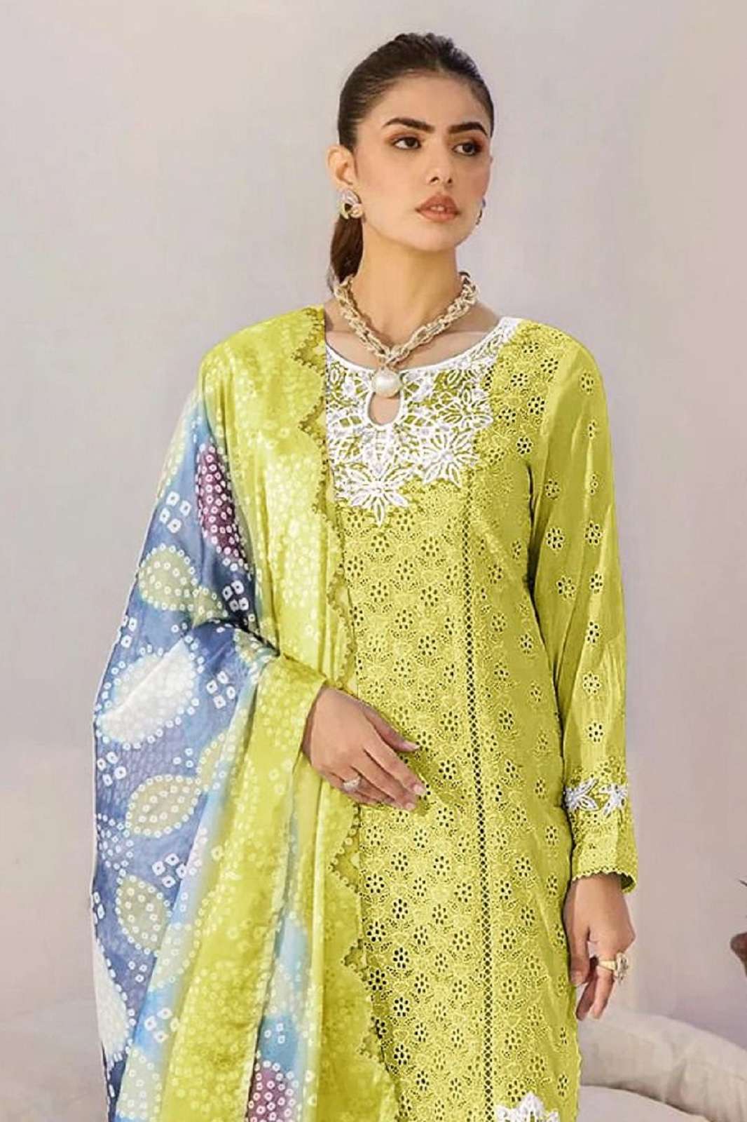 BILQIS B 189 A TO D CAMBRIC LAWN EMBROIDERED SUITS