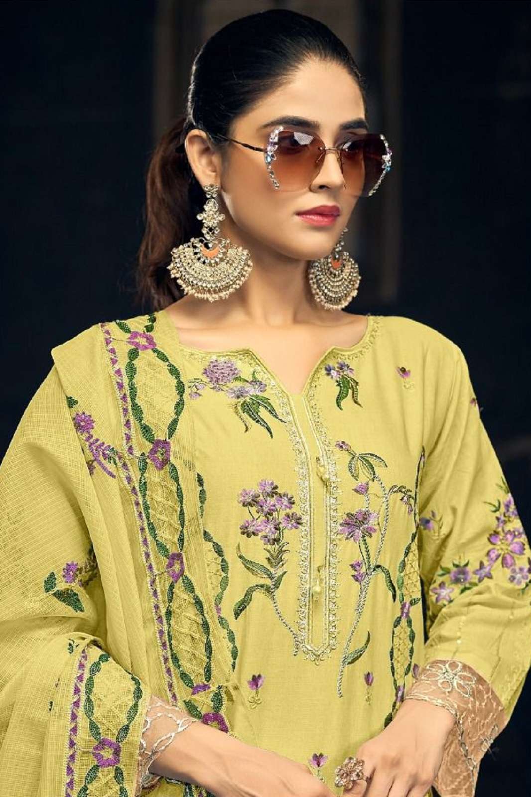 BILQIS B 194 A TO D LAWN COTTON EMBROIDERED PAKISTANI SUITS