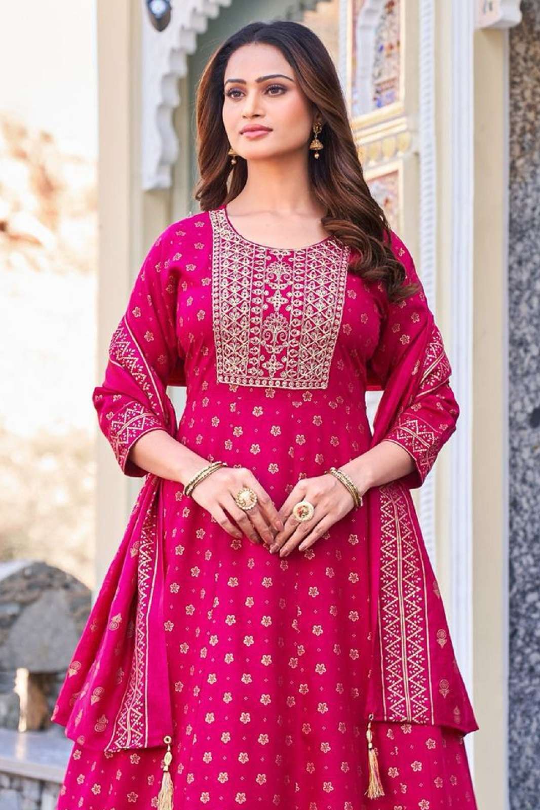 BLUE HILLS MEERA VOL 3 NX CHANDERI READY TO WEAR KURTIES
