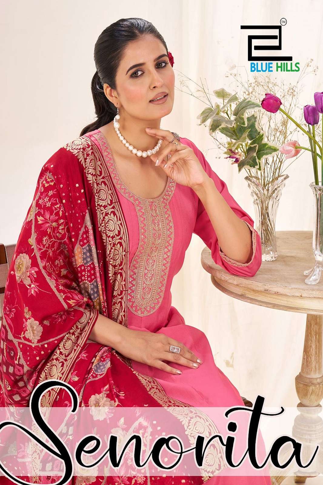 BLUE HILLS SENORITA ROMAN SILK READY TO WEAR  KURTIES