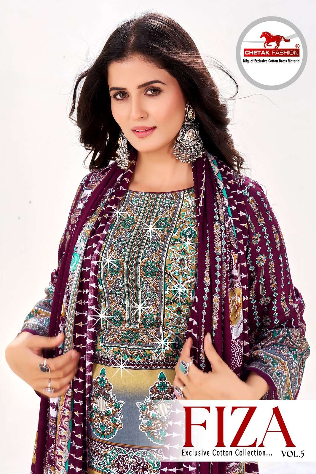 CHETAK FASHION FIZA VOL 5 RAYON PRINTED DRESS MATERIALS