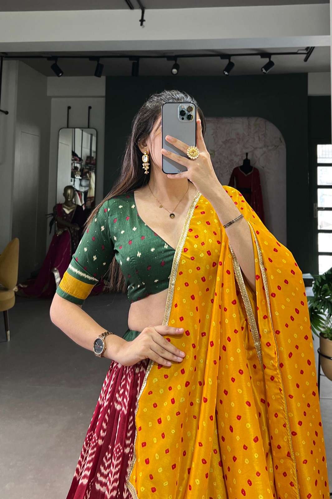 CRAZYCLOTHES 1200 FESTIVE WEAR NAVRATRI LEHENGAS