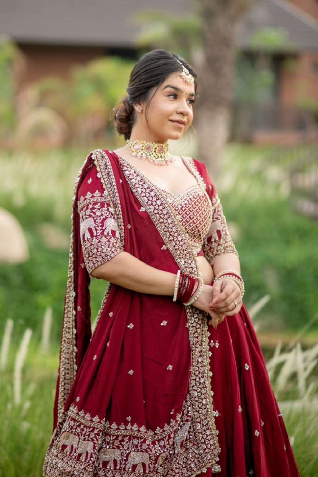 CRAZYCLOTHES 244 FAUX GEORGETTE EMBROIDERED READY TO WEAR LEHENGAS