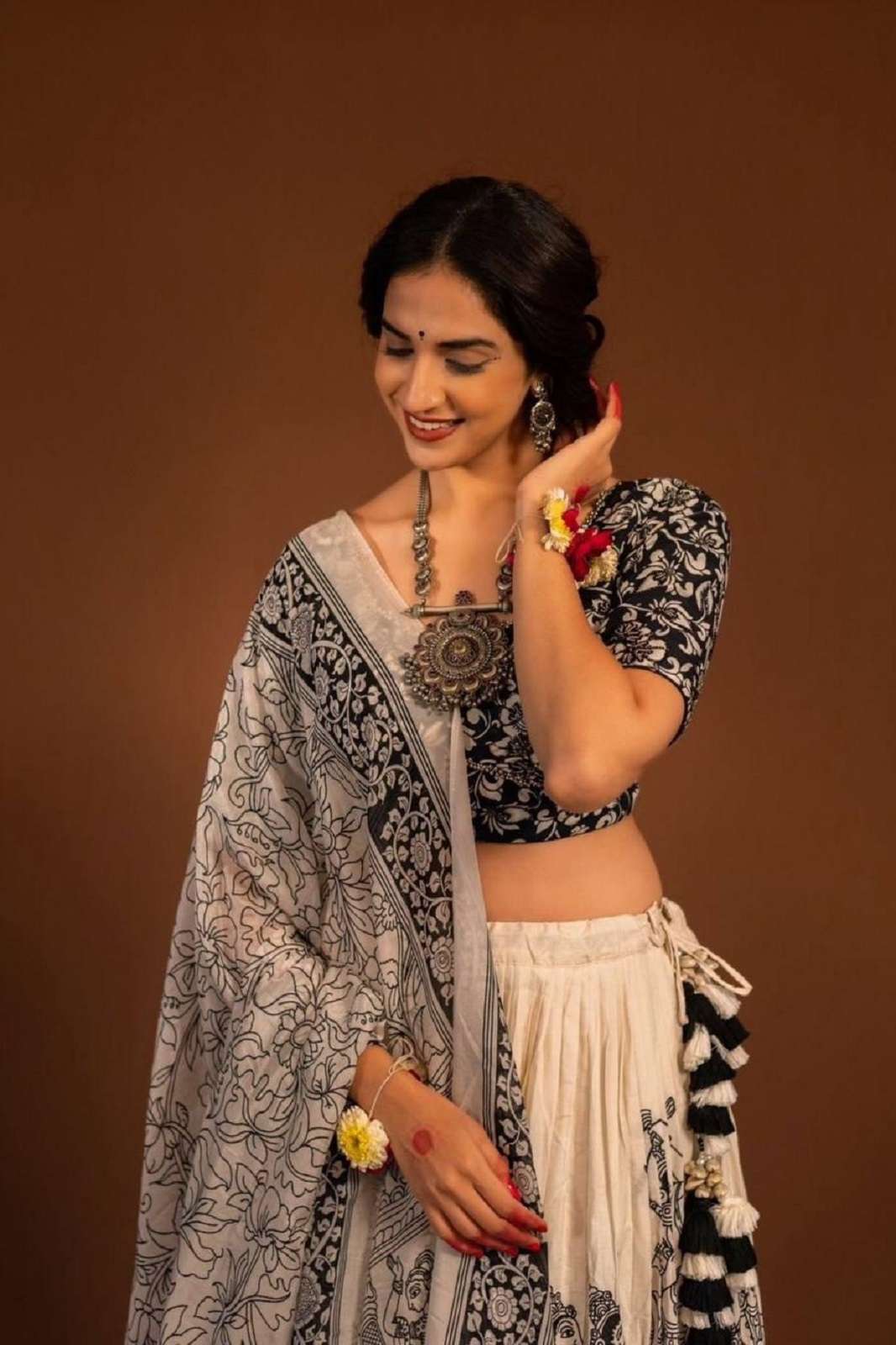 CRAZYCLOTHES 440 KALAMKARI PRINTED READY TO WEAR LEHENGAS