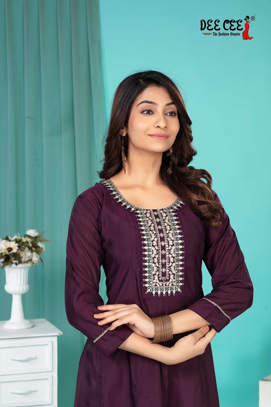 DEE CEE FATIMA SILK READY TO WEAR ANARKALI GOWNS