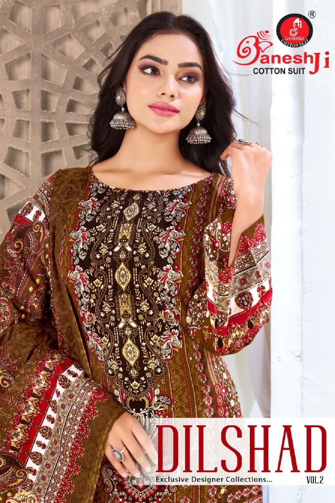 GANESHJI DILSHAD VOL 2 COTTON DIGITALLY PRINTED DRESS MATERIALS