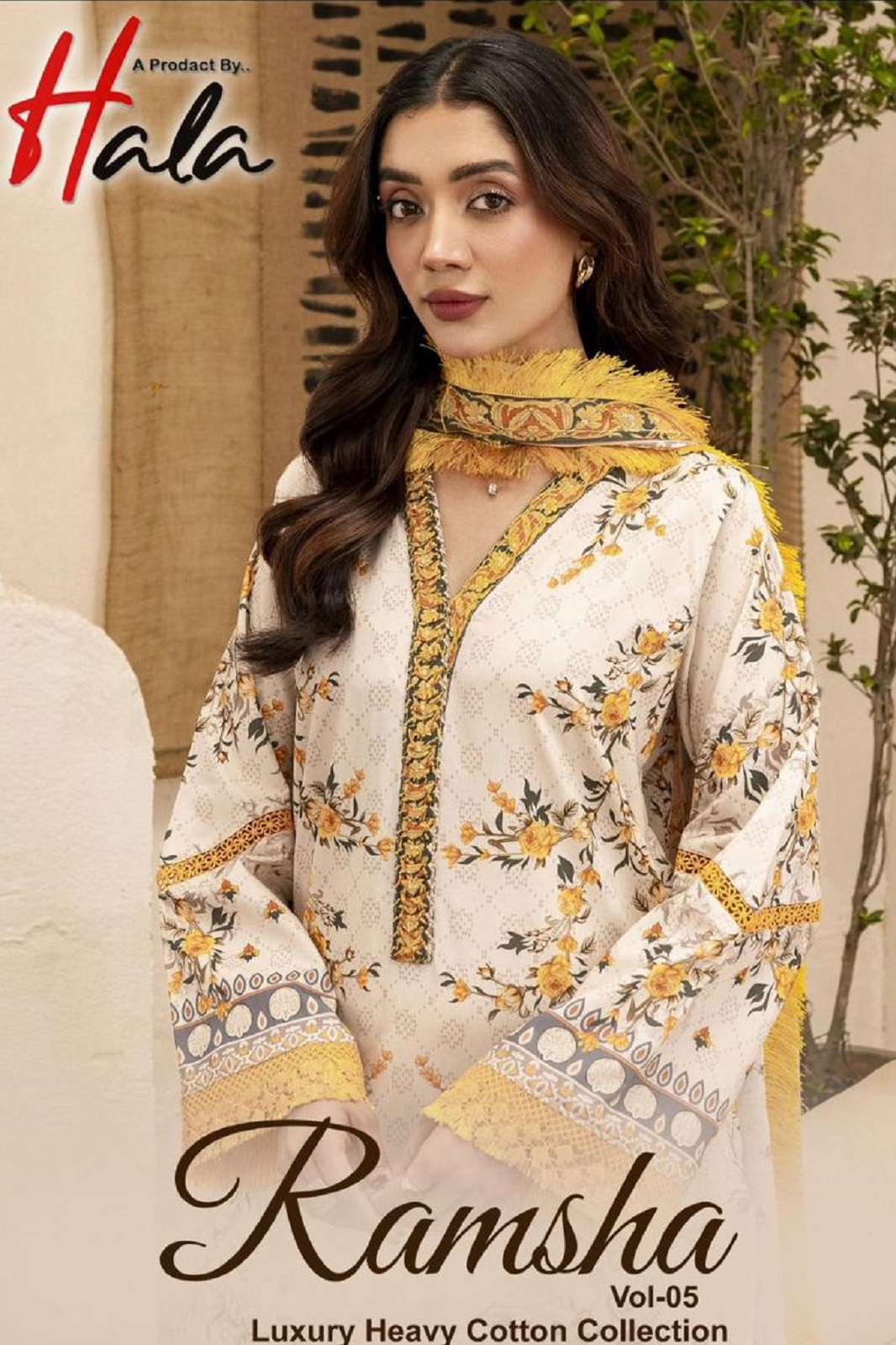 HALA RAMSHA VOL 5 COTTON PRINTED DRESS MATERIALS 