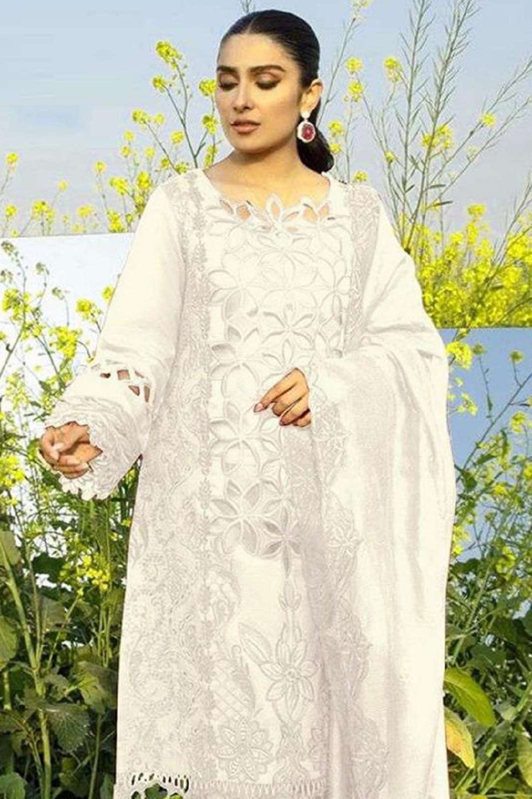 HOOR TEX H 371 A TO D HEAVY COTTON EMBROIDERED SUITS
