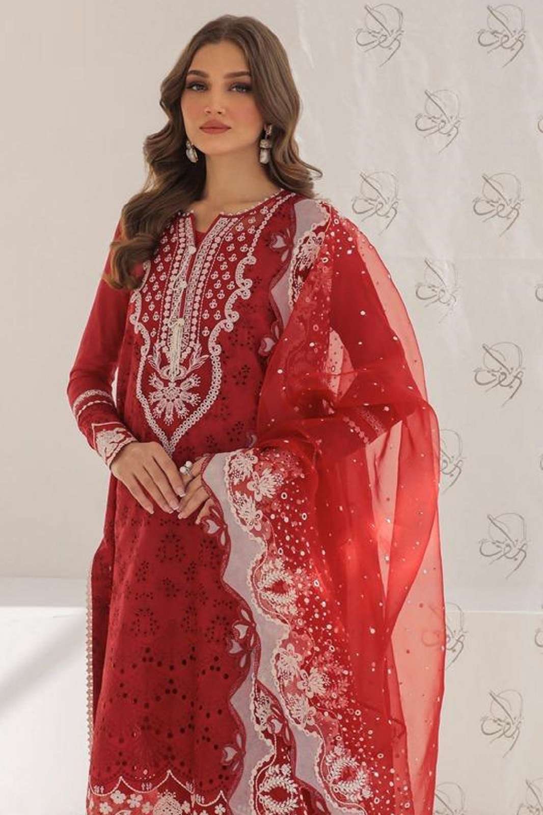 HOOR TEX H 373 A TO C HEAVY COTTON EMBROIDERED SUITS