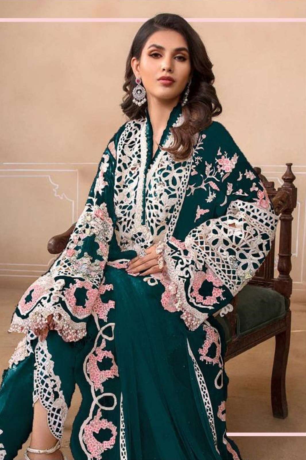 HOOR TEX HF 189 A TO I FAUX GEORGETTE READYMADE SUITS