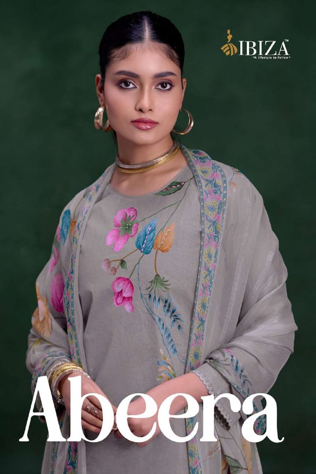 IBIZA ABEERA ORGANDI GIDITALLY PRINTED SALWAR SUITS