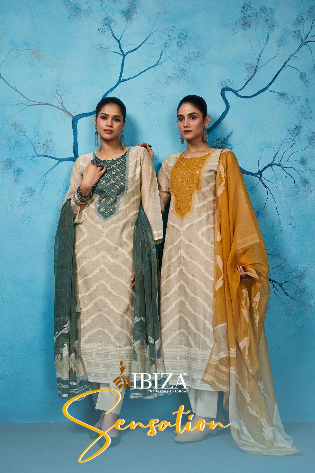 IBIZA SENSATION ORGANIC SILK HANDWORKED SUITS