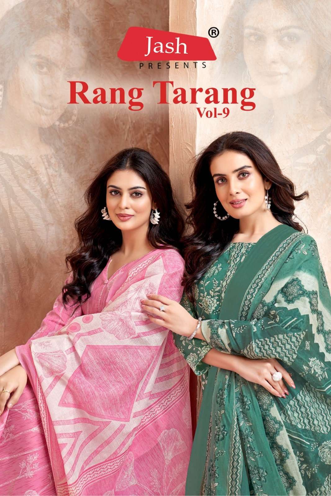 JASH RANG TARANG VOL 9 COTTON DRESS MATERIALS