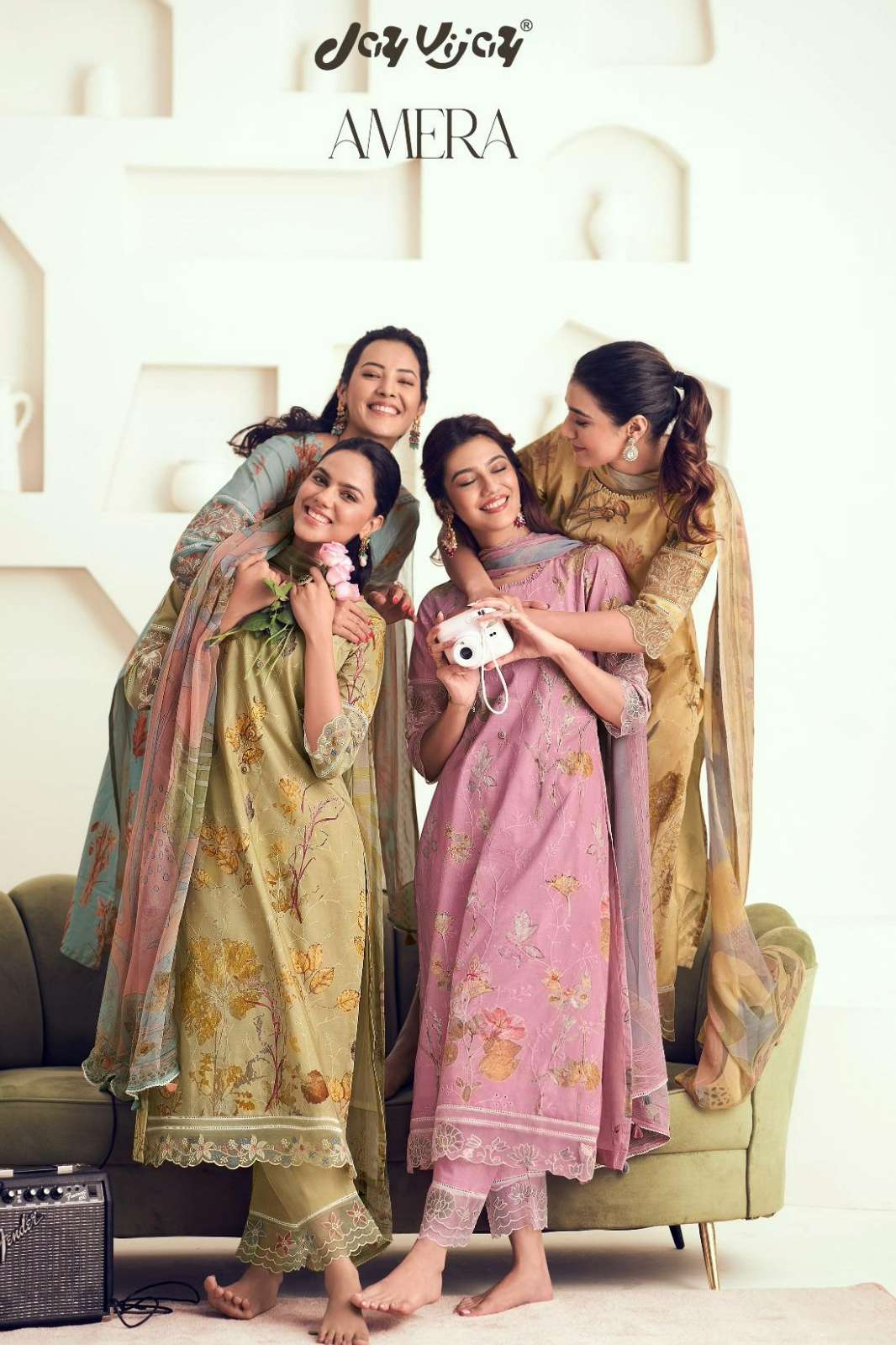 JAY VIJAY AMERA PURE COTTON EMBROIDERY DIGITAL PRINTED SUIT 